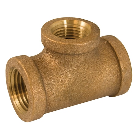 Jones Stephens 3/4in. x 1/2in. x 3/4in. Bronze Reducing Tee B74358LF